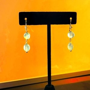 Sea Foam Chalcedonay Gemstone Earrings